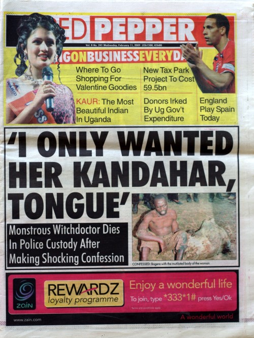 February Red Pepper witchdoctor front page