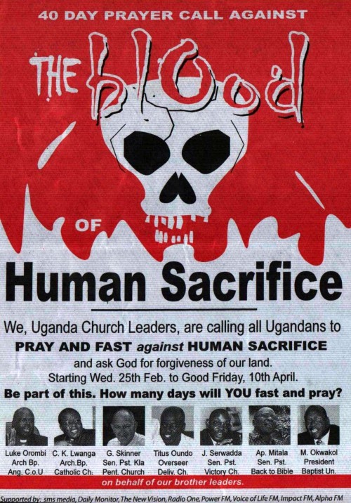 Prayer and Fasting against Human Sacrifice